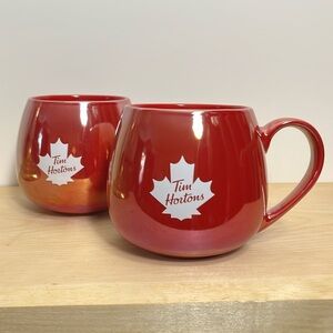 TIM HORTONS - 2 Red Mugs